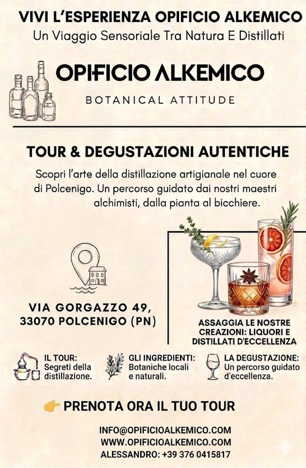 Opificio Alkemico Pacchetti Visite e Degustazioni · Giugno 2026